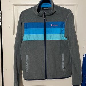 Cotopaxi Gray Fleece with Blue Accents